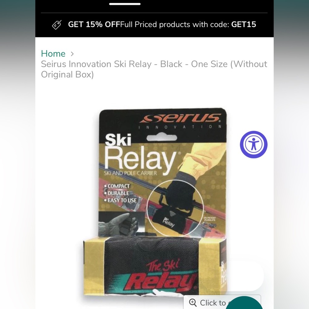 Relay ski carrier tote